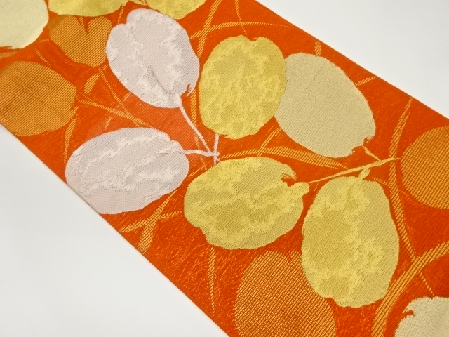 絽萩模様織出し袋帯